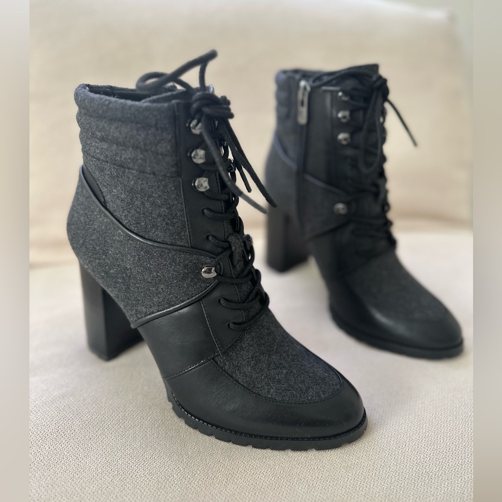 Women’s Antonio Melani Grayciee Black Charcoal Grey Boot Size 9